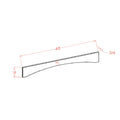 Classic White Shaker 48" Arched Valance
