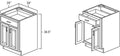 Natural Shaker 24" Base Cabinet
