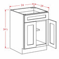 Sage Green 24" Base Cabinet