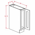 Sage Green 9" Full Height Door Base Cabinet