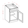 Honey Shaker 15" Base Cabinet