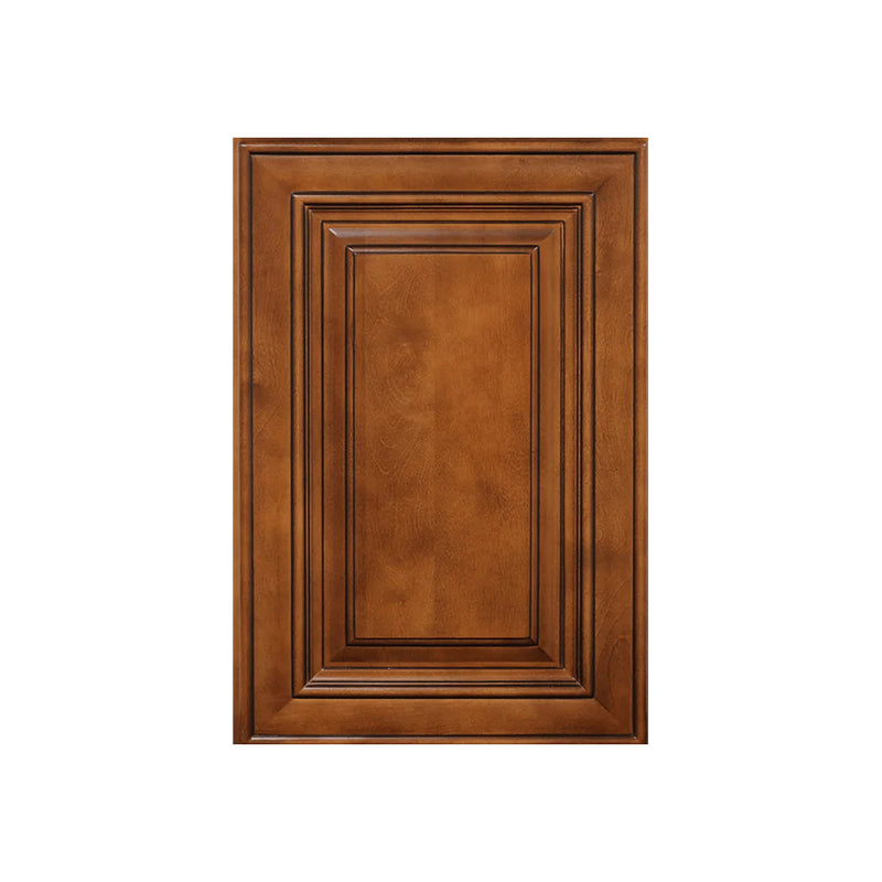 Saddle brown bathroom vanity sample door