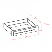 Saddle Brown 30" Desk Knee Drawer