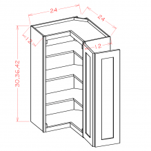 Sage Green 24"W x 42"H Wall Easy Reach