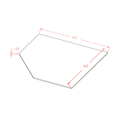 Honey Shaker 42" x 42" Diagonal Sink Base Floor