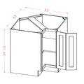 Classic White 33" Base Easy Reach Cabinet