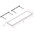 Honey Shaker 48" Floating Shelf