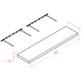 Classic White 36" Floating Shelf