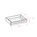 Honey Shaker 30" Desk Knee Drawer