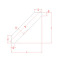 Classic White Large Angle Crown Molding