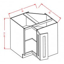 Saddle Brown 36" Base Easy Reach Cabinet