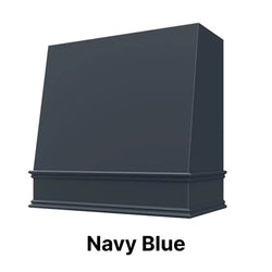 Wood Range Hood With Angled Front and Decorative Trim - 30", 36", 42", 48", 54" and 60" Widths Available