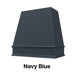 Wood Range Hood With Tapered Front and Decorative Trim - 30", 36", 42", 48", 54" and 60" Widths Available