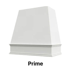 Wood Range Hood With Tapered Front and Decorative Trim - 30", 36", 42", 48", 54" and 60" Widths Available