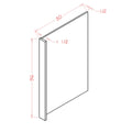 Honey Shaker 30"H X 96"H Refrigerator End Panel w/ 1.5" Filler Strip