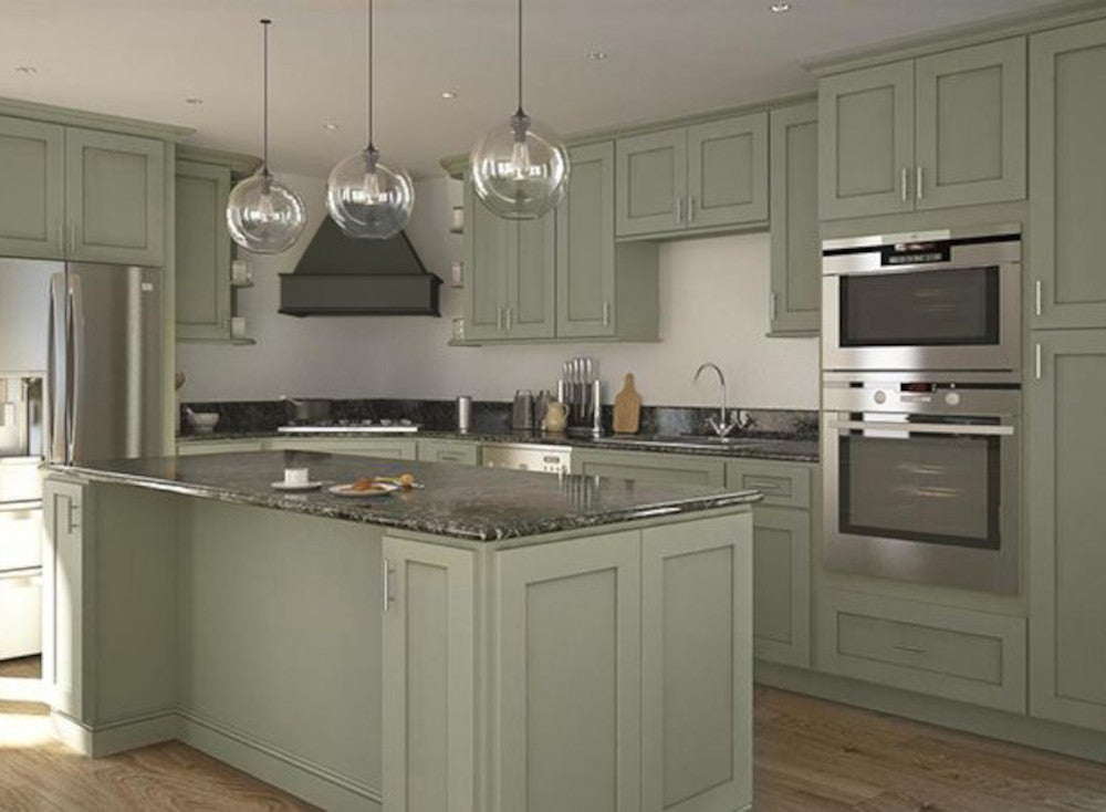 Sage Green Shaker Kitchen Cabinets – Riley & Higgs