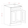Sage Green 30" Base Cabinet