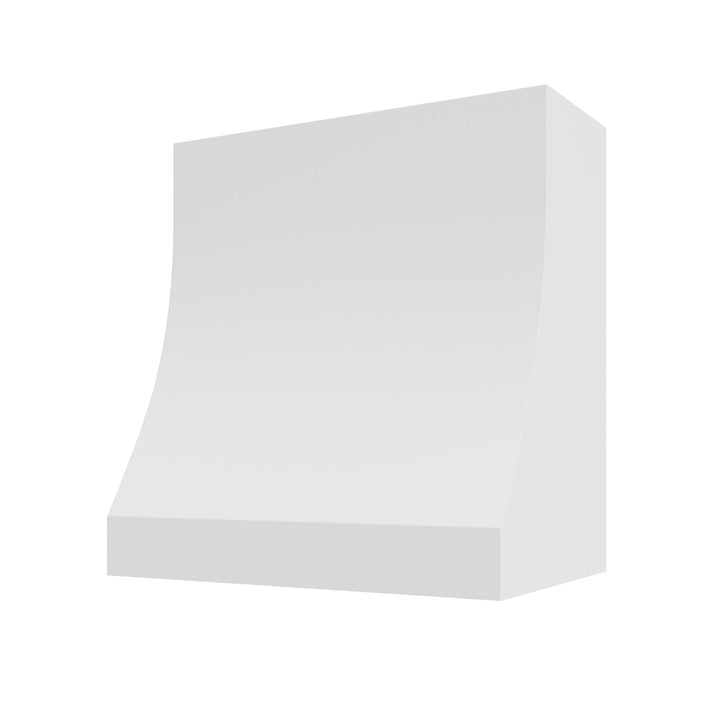Primed Wood Range Hood With Sloped Trimless Front - 30", 36", 42", 48", 54" and 60" Widths Available