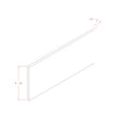 Honey Shaker 1/4"D X 4 1/2"H X 96"W Toe Kick 8' Plywood
