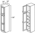 Natural Shaker 18" x 84" Utility Cabinet