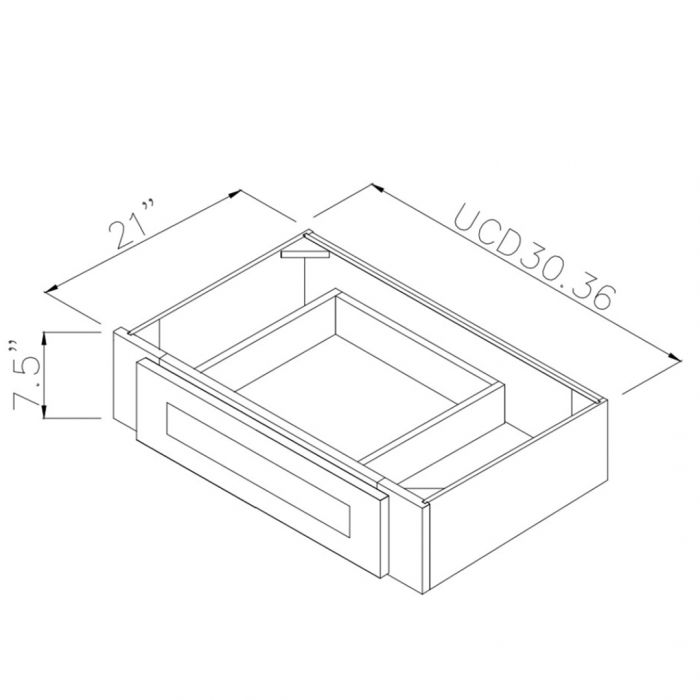 Natural Shaker 30" Under Cabinet Drawer