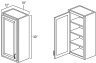 Toffee Shaker 18" x 30" Wall Cabinet