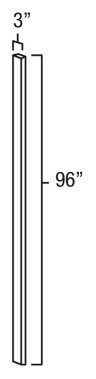 Toffee Shaker 3" x 96" Wall Filler