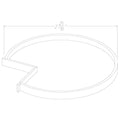 Base Wooden Lazy Susan Trays (2)