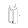 Sage Green Shaker 15" W x 42" H Wall Cabinet