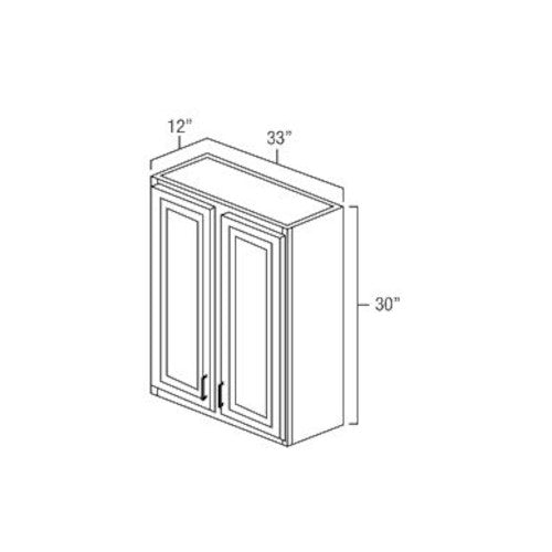 Espresso Shaker 33" x 30" Wall Cabinet