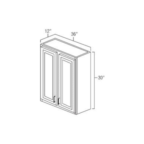 Espresso Shaker 36" x 30" Wall Cabinet