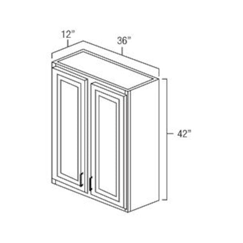 Espresso Shaker 36" x 42" Wall Cabinet