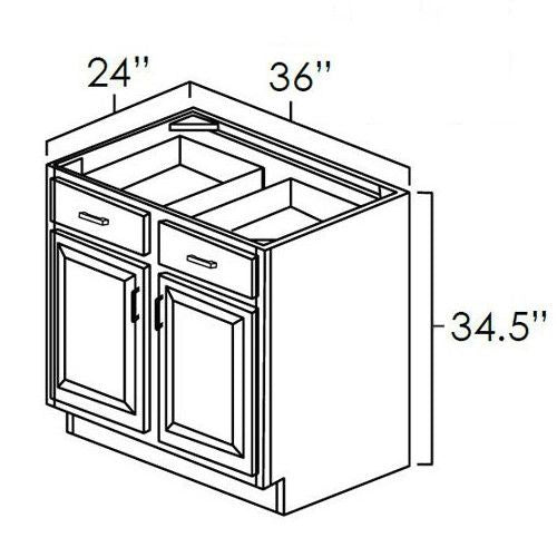 Hickory Shaker 36" Base Cabinet