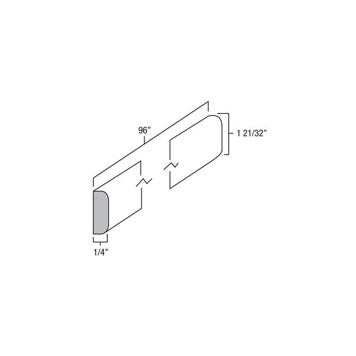 Sage Green Shaker 8' Batten Molding