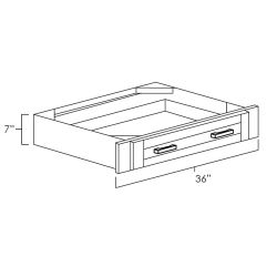 Black Shaker 36" Under Cabinet Drawer