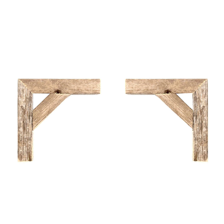 Rustic Farmhouse Barnwood Corbels - Set of 2