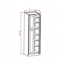 Grey Shaker 30"W X 96"H Wall Pantry